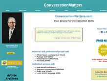 Tablet Screenshot of conversationmatters.com